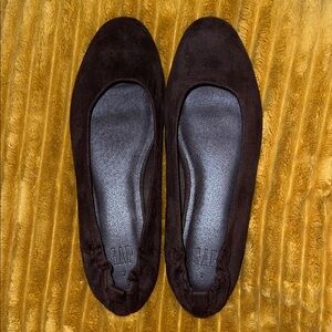 GAP Dark Brown Suede Ballet Flats